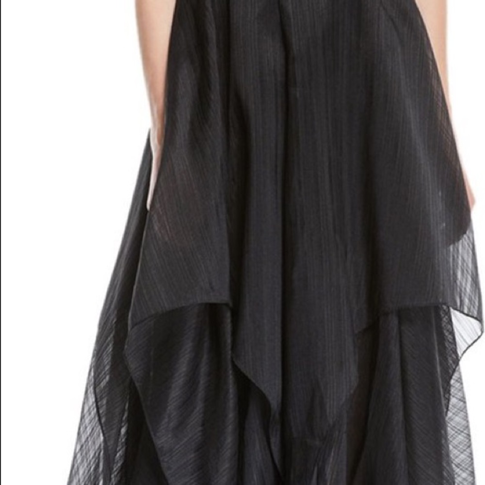halston heritage black halter v-neck - Picture 4 of 8